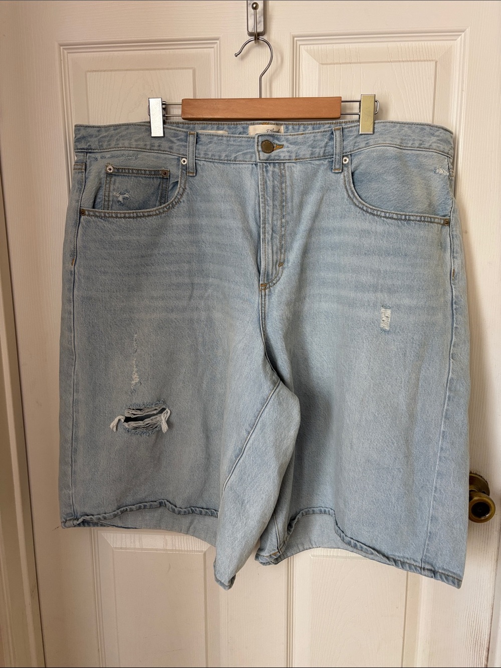 Universal Thread Light Blue Distressed Denim Shorts